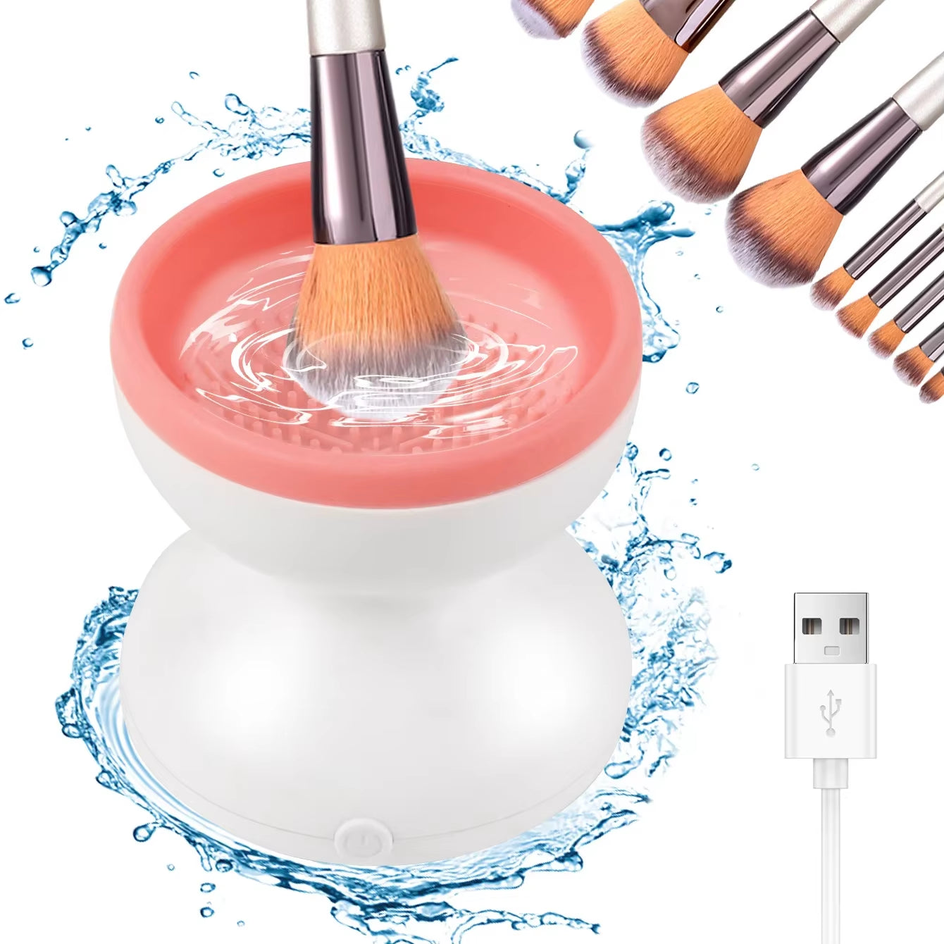 Portable Electric Makeup Brush Cleaner and Dryer with Silicone Technology-Cee General Store